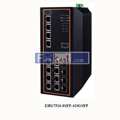 Picture of EHG7516-8SFP-410GSFP 16-Port High-Bandwidth Industrial Managed Gigabit  Switch