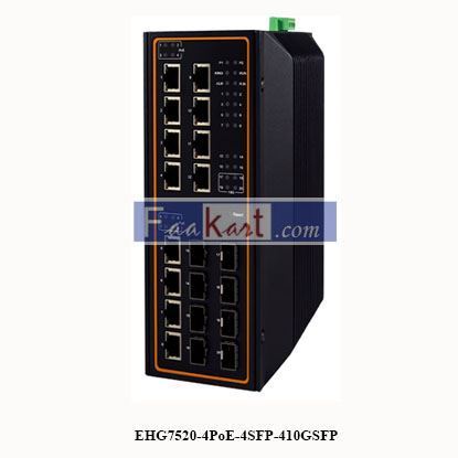 Picture of EHG7520-4PoE-4SFP-410GSFP 20-Port High-Bandwidth Industrial Managed Gigabit PoE Switch