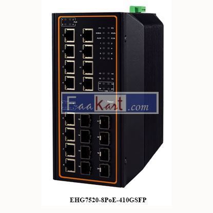 Picture of EHG7520-8PoE-410GSFP 20-Port High-Bandwidth Industrial Managed Gigabit PoE Switch