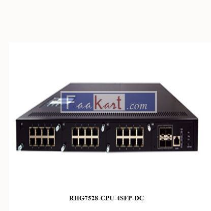 Picture of RHG7528-CPU-4SFP-DC  Industrial Rack-Mount Modular Managed Gigabit Ethernet PoE Switch