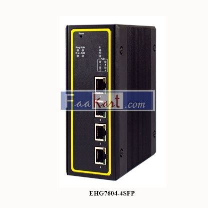 Picture of EHG7604-2SFP 4-Port Industrial Layer-3 Managed Gigabit Switch, Profinet certified, DIN-Rail Mount
