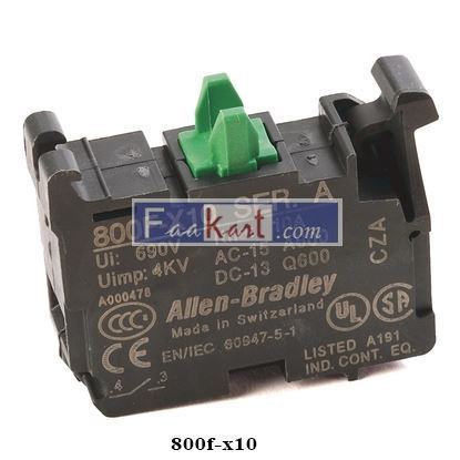 Picture of 800f-x10  Allen Bradley  Contact Block