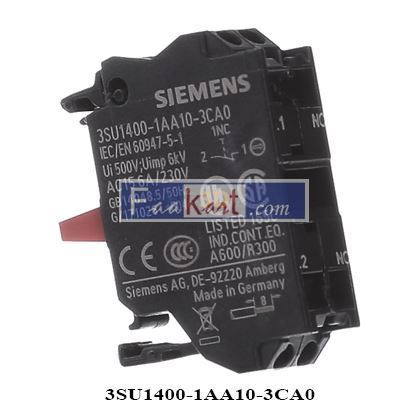 Picture of 3SU1400-1AA10-3CA0  SIEMENS NC contact