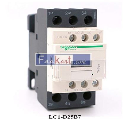 Picture of CONTACTOR LC1-D25B7 25A/AC3 COIL 24 V SCHNEIDER