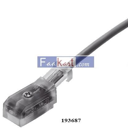 Picture of KMYZ-9-24-2.5-LED-PUR-B FESTO CONNECTOR FOR SOLINOID VALVE  193687