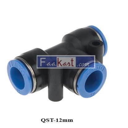 Picture of QST-12mm Festo Push In T-Connector P/N: 130 977