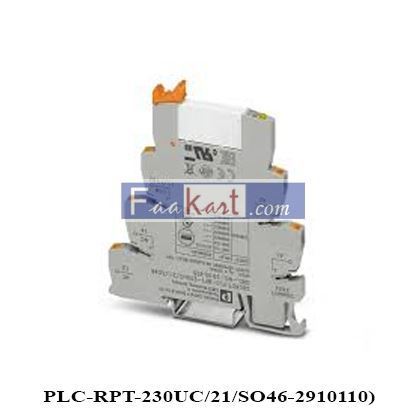 Picture of PLC-RPT-230UC/21/SO46-2910110 Relay with Base single channel Coil 230 VAC