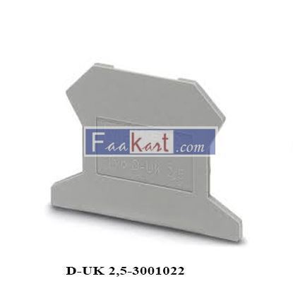 Picture of D-UK 2,5-3001022  End cover,length:42.5 mm,width:1.5 mm, height: 30.7mm,co