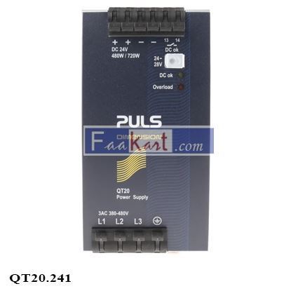 Picture of QT20.241 Power Supply 380 - 480V ac Input, 24V dc Output, 20A 480W