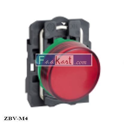 Picture of ZBV-M4 Schneider Light Block, Integral LED, 230-240 V, 14 mA, Front Mounting, RED, ZBVM4