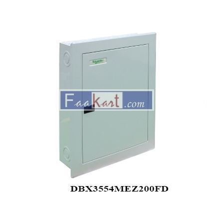 Picture of DBX3554MEZ200FD Schneider Distribution Panel with main CB, 200 Amp 54 Branches DISBO EXTRA