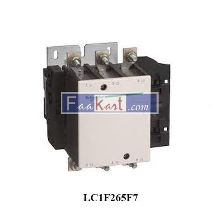Picture of LC1F265F7 Schneider Magnetic Contactor 3 Pole with Auxiliary contacts Coil voltage: 120 V- 60 Hz