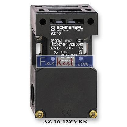 Picture of AZ 16-12ZVRK SCHMERSAL Safety Interlock Door Switch