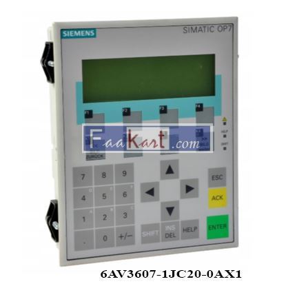 Picture of 6AV3607-1JC20-0AX1 SIEMENS  OPERATOR PANEL