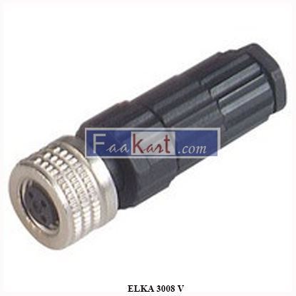 Picture of ELKA 3008 V STRAIGHT CABLE SOCKET FEMALE  HIRSCHMANN