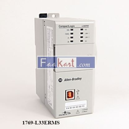 Picture of 1769-L33ERMS   Allen bradly  Controller, 2MB Memory, No Embedded I/O, 1769 Power Supply