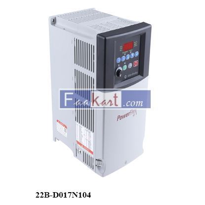 Picture of 22B-D017N104 Allen-Bradley PowerFlex 40 AC Drives 7.5 kW,3-Phase In, 380 480 V ac, 17 A, 400Hz Out, ModBus, IP20