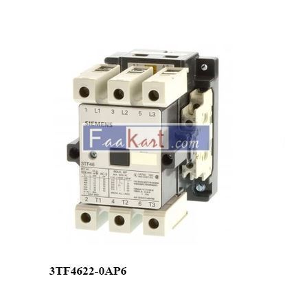 Picture of 3TF4622-0AP6 AUXILIARY CONTACT 22 (2NO+2NC) 45A 240V Coil