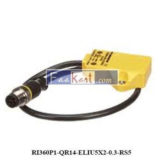 Picture of RI360P1-QR14-ELIU5X2-0.3-RS5 1590854-SENSOR INDUCTIVE ANGLE ANALOG O/P TURCK