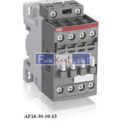 Picture of AF16-30-10-13  | 1SBL177001R1310 |  ABB CONTACTOR LINE VOLTAGE: 690 V AC; COIL VOLTAGE: 100 TO 250 V AC/DC;