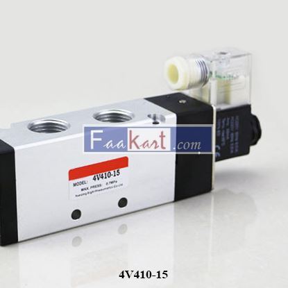 Picture of 4V410-15   Solenoid valve5/2 ,1/2" single coil 24 Dc