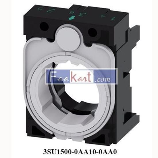 Picture of 3SU1500-0AA10-0AA0  SIEMENS holder, 3-way, plastic