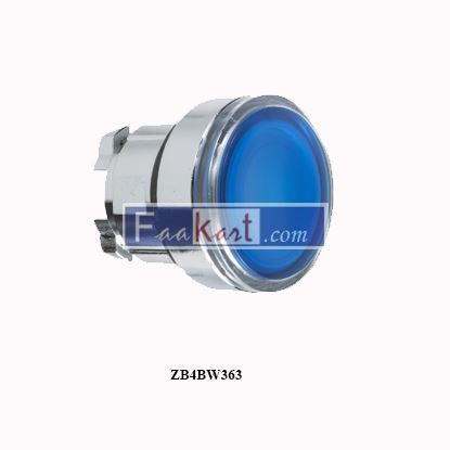 Picture of ZB4BW363  BLUE ILLUMINATED PUSH BUTTON