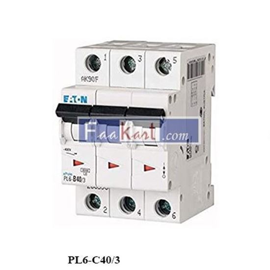 Picture of PL6-C40/3 Miniature circuit breaker (MCB), 40 A, 3p