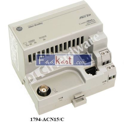 Picture of 1794-ACN15/C 	Allen-Bradley 1794-ACN15 ControlNet Flex I/O Adapter Module 24V DC, Series C