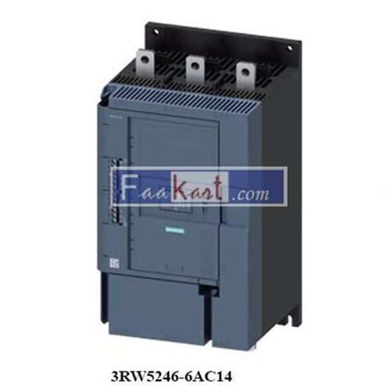 Picture of 3RW5246-6AC14  Soft Starter SIEMENS                                                      SIRIUS SOFT STARTER 200-480 V 370 A,                                                        110-250 V AC SCREW TERMINALS ANALOG OUTPUT