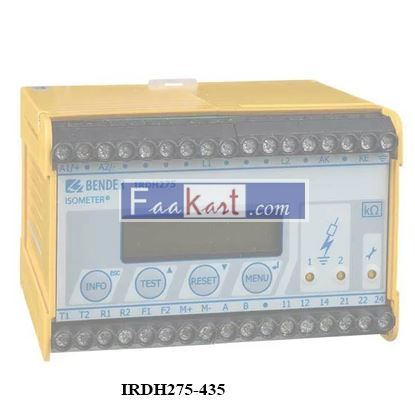 Picture of IRDH275-435 Insulation Monitoring Device, Model: B91065100 Bender Sl No: 0509534146,Software:D160 V1.4,AC88.. 264V, DC77.. 286V, 14va,