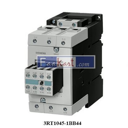 Picture of 3RT2045-1KB44-3MA0 illustrative Picture from Manufacturer Data Sheet Technical Data Sheet power contactor, ac-3 80 a, 37 kw / 400 v 2 no + 2 nc,24 v dc 3-pole, 3 no, size s3 screw terminal integrated varistor captive auxiliary switch, suitable for 2 a plc outputs