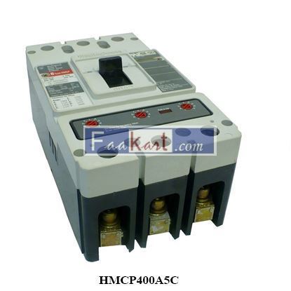 Picture of HMCP400A5C PROTECTOR CIRCUIT; MOTOR TYPE;600 VAC / 250 VDC MAX.;400 A;3 POLE;MAGNETIC TRIP;UL; CSA AND CE;MAGNETIC TRIP RANGE; 350 TO 700 A SIZE; 5 TERMINALS A STARTER – ALUMINUM EATON CUTLER-HAMMER US EATON CORPORATION