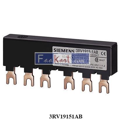 Picture of 3RV19151AB siemens 3-Ph Busbar, 2 Switch, Circuit Breaker