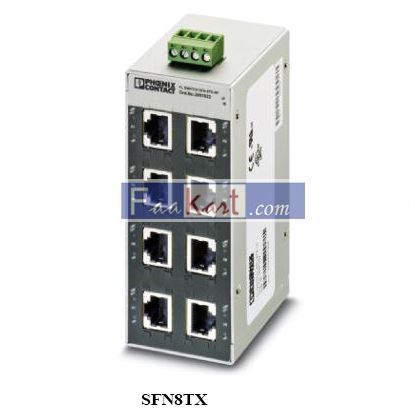 Picture of SFN8TX   PHOENIX"  INSTRUMENT DEVICES4 ETHERNET SWITCH 8XTP-RJ45-PORT, FL SWITCH 2891929