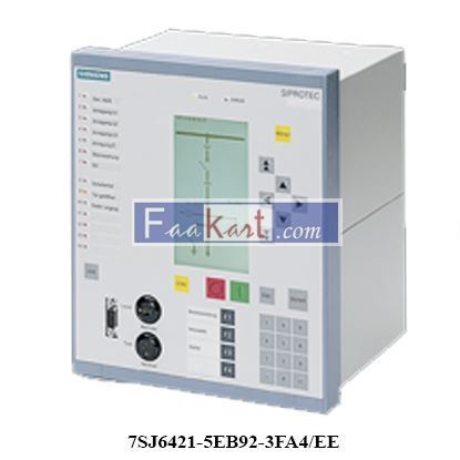 Picture of 7SJ6421-5EB92-3FA4/EE  Main Siemens protection relay