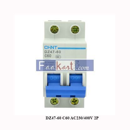 Picture of DZ47-60 C60 AC230/400V 2P  Circuit Breaker