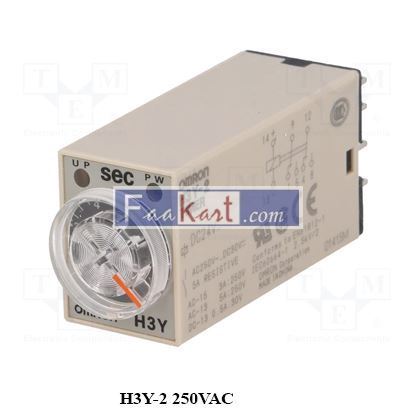 Picture of H3Y-2 250VAC  TIME RELAY 8 PIN  OMRON