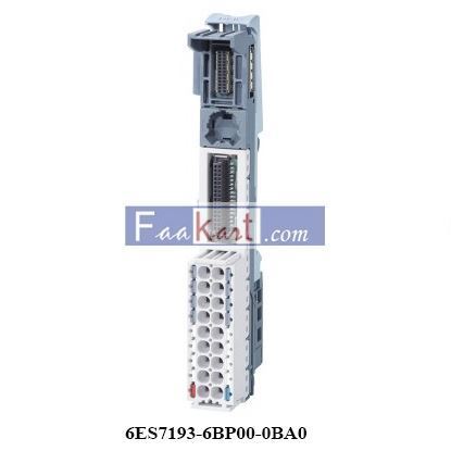 Picture of 6ES7193-6BP00-0BA0  SIEMENS  Base Unit, 10 A, 24 VDC