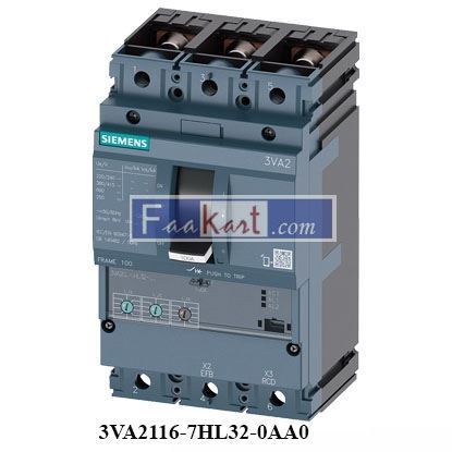 Picture of 3VA2116-7HL32-0AA0 SIEMENS CIRCUIT BREAKER