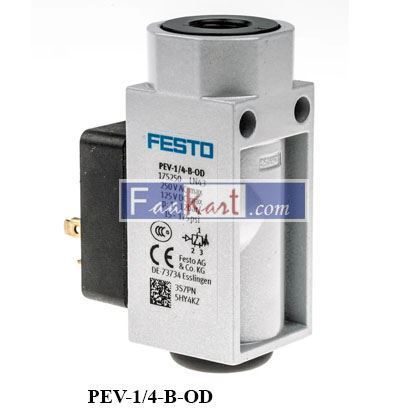 Picture of PEV-1/4-B-OD Festo Pressure Switch   175250