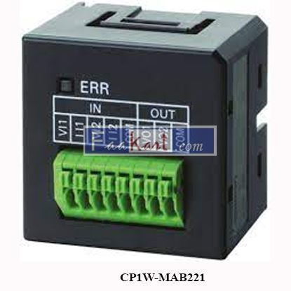 Picture of CP1W-MAB221  2 Point Analog to Digital (A/D) and 2 Point Digital to Analog (D/A) Option Module