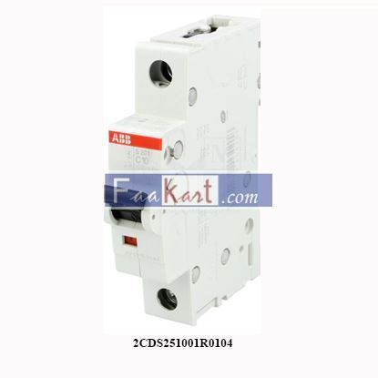 Picture of 2CDS251001R0104  ABB S201-C10 Miniature Circuit Breaker - 1P - C - 10 A