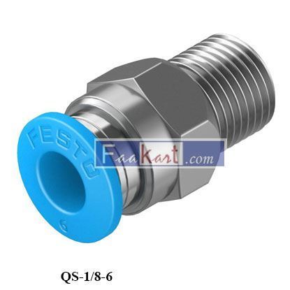 Picture of QS-1/8-6 (153002) FESTO STRIGH Push-In Straight Connector