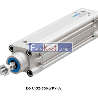 Picture of DNC-32-250-PPV-A  Festo STANDARD CYLINDER DNC-KP, STANDARD HOLE PATTERN, WITH CLAMPING UNIT