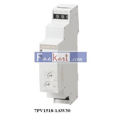 Picture of 7PV1518-1AW30  Siemens SPDT ON Delay Timer Relay, 0.05 - 100 s, 3 - 100 min, 5  100 h, 1 Contacts, 12