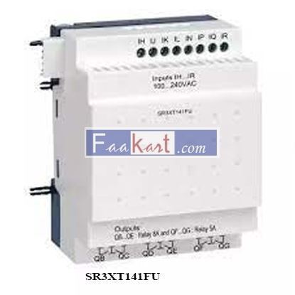 Picture of SR3XT141FU Schneider Discrete I/O extension module - 14 I O - 100..240 V AC - for Zelio Logic