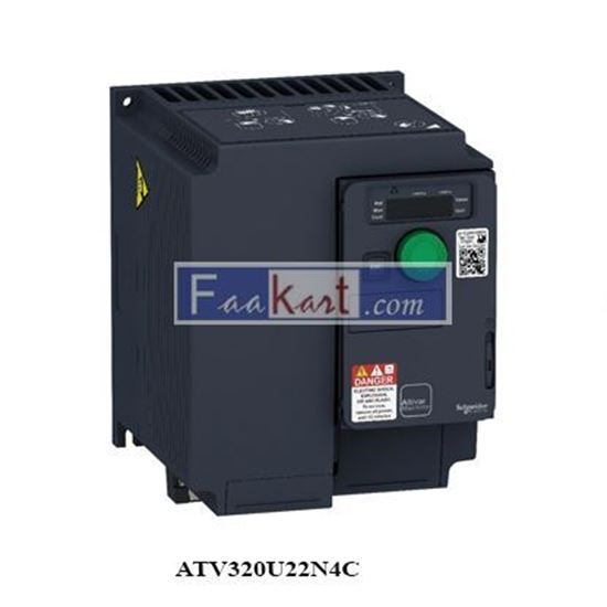 Picture of ATV320U22N4C  Variable Speed Drive, Altivar Machine ATV320 Series, Three Phase, 2.2 kW, 380 to 500 Vac