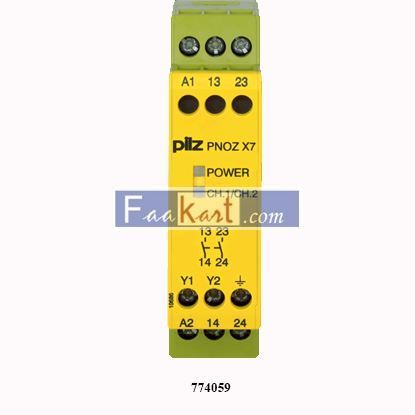 Picture of 774059  PILZ PNOZ X7 24VACDC Safety Relay