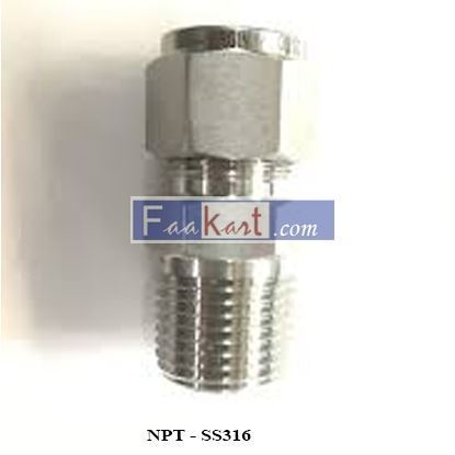 Picture of NPT - SS316  MATERIAL Hydraulic Coupler Male 3/8 In